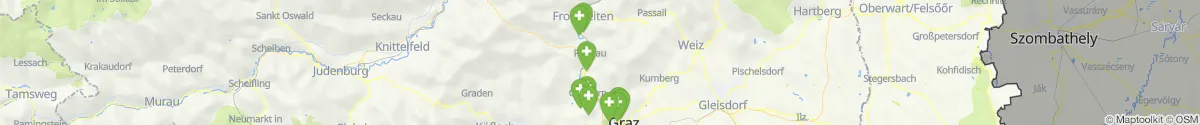 Kartenansicht für Apotheken-Notdienste in der Nähe von Deutschfeistritz (Graz-Umgebung, Steiermark)